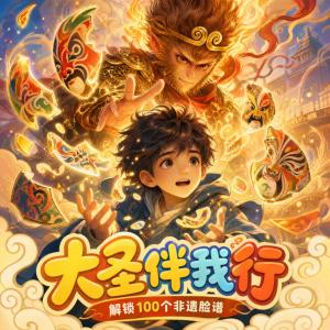 大圣伴我行：解锁100个非遗脸谱